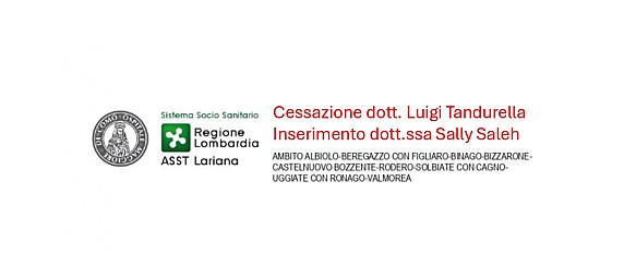 Cessazione Dr. Luigi Tandurella (dal 30/06/2026)