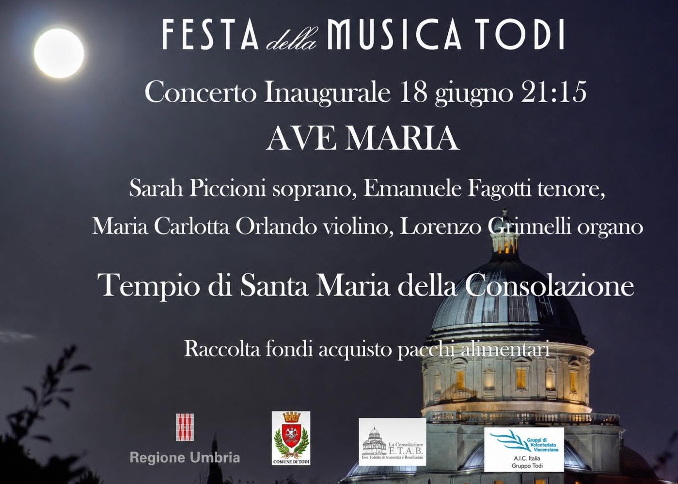 Il programma del concerto inaugurale a Todi della Festa della Musica