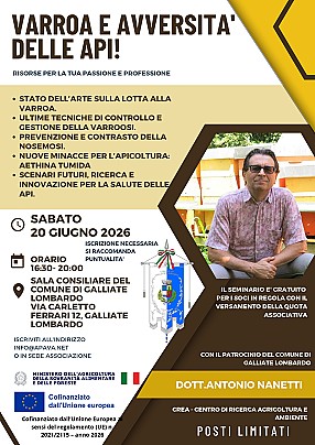 Locandina Apicoltura Varesina 20.06.2026