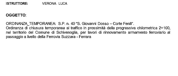 Chiusura temporanea al traffico della strada provinciale S.P. n. 40 – giornate del 22, 23 e 24 giugno 2026