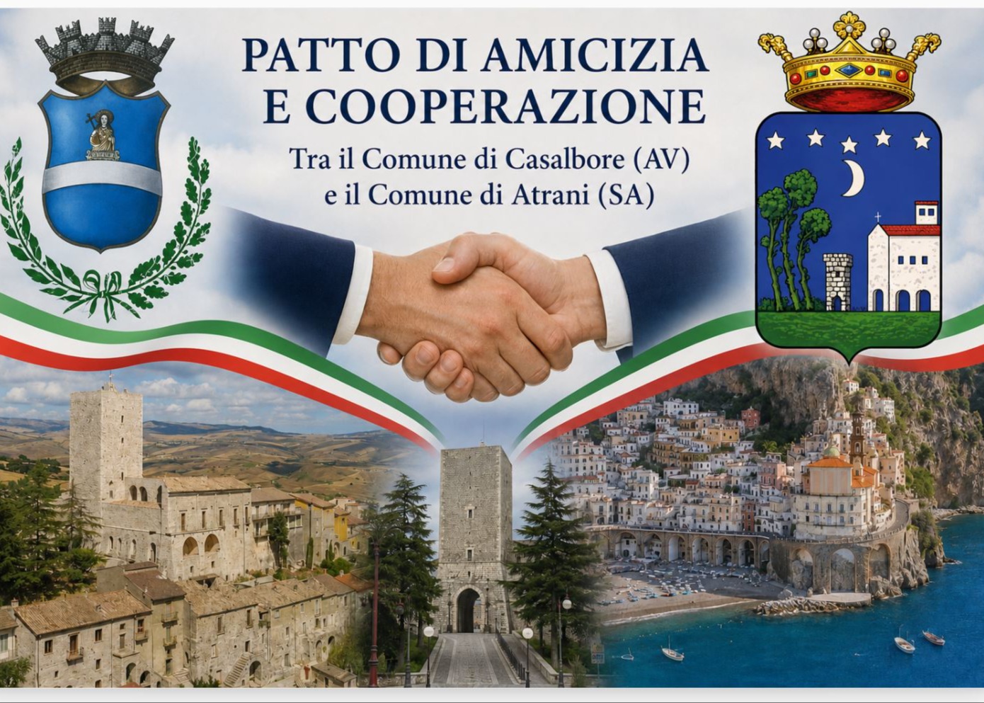 CASALBORE E ATRANI UNITE DA UN PATTO DI AMICIZIA E COOPERAZIONE