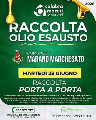 raccolta olio esausto 