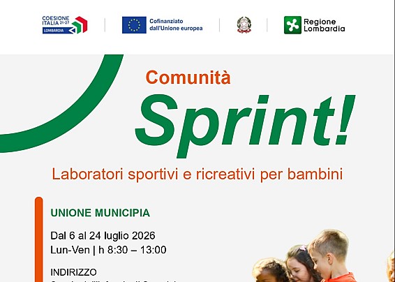 Comunità Sprint!: laboratori sportivi e ricreativi gratuiti per bambini dai 3 ai 6 anni
