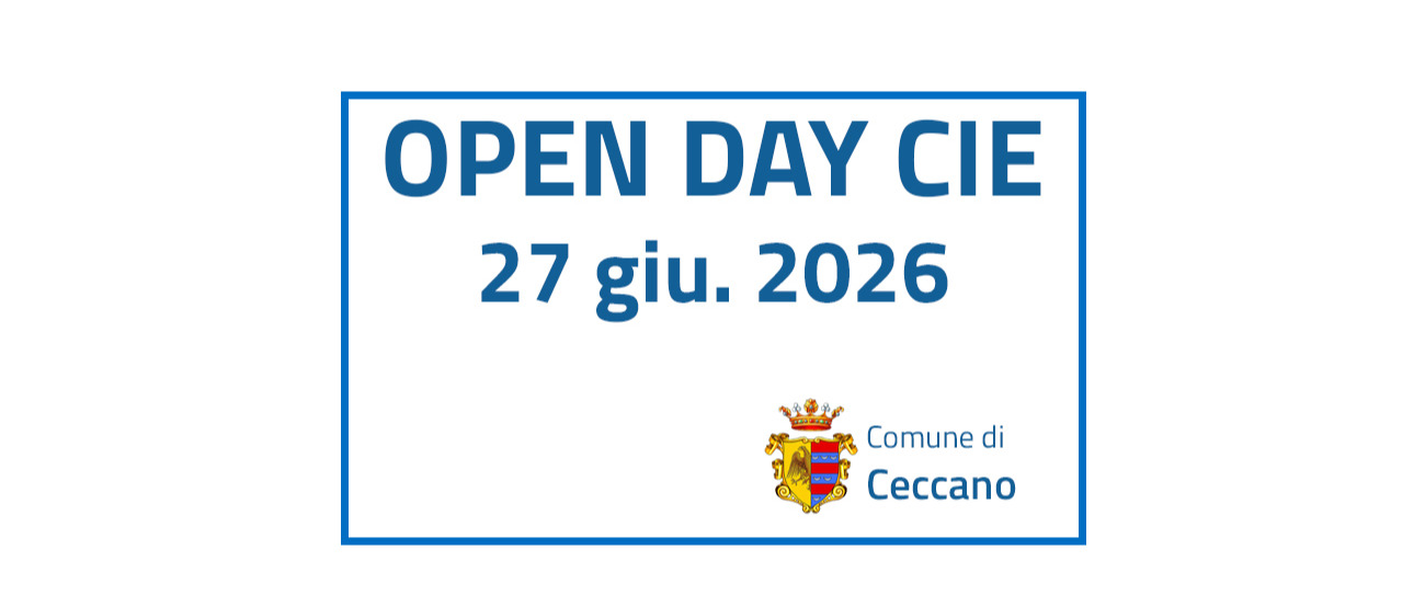 Open Day CIE - Apertura straordinaria dell'Ufficio Anagrafe
