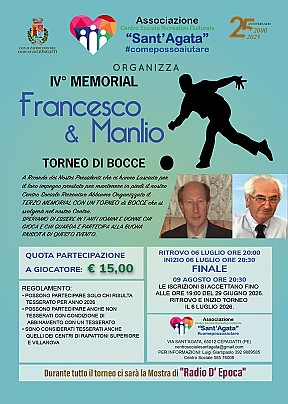 Locandina Torneo bocce 26