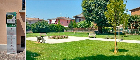INAUGURAZIONE GIARDINO KENNEY E DAE IN PIAZZA SEN. PATRINI