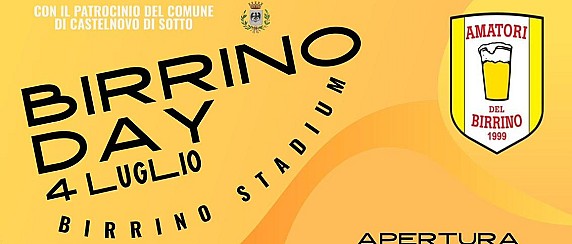 Sabato 4 luglio calcio e cena con il "Birrino Day"