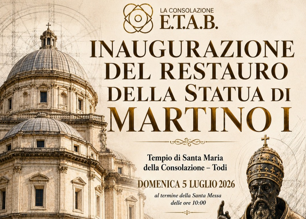 Un pezzo della nostra storia torna a splendere: inaugurazione del restauro della statua di Papa Martino I