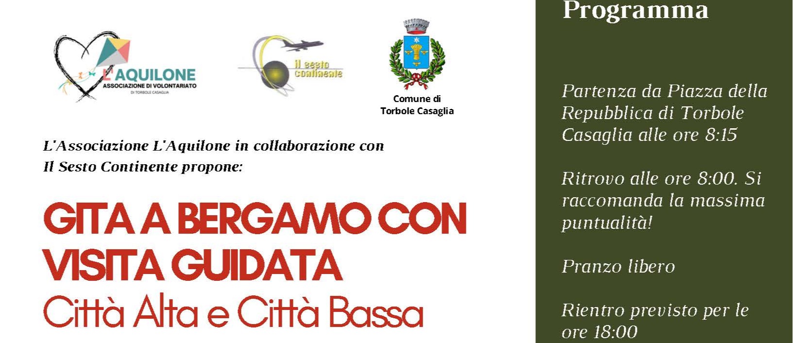Gita a Bergamo con visita guidata