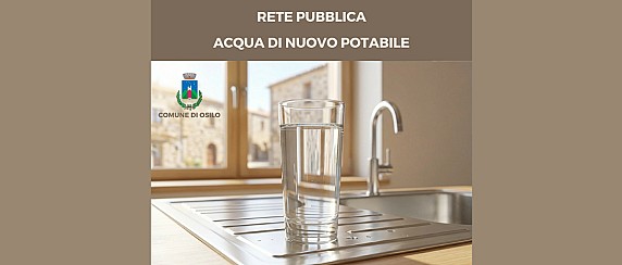 Rete pubblica: acqua di nuovo potabile