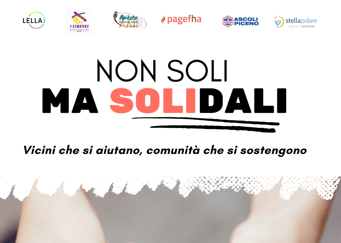 "NON SOLI, MA SOLIDALI" A VILLA PIGNA LUNEDI' 29 GIUGNO DALLE ORE 15.30 ALLE ORE 17.30