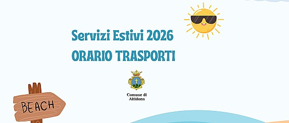 Servizi Estivi 2026: orario dei trasporti