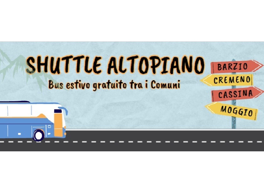 Bus navetta Altopiano - mesi di Luglio ed Agosto 2026
