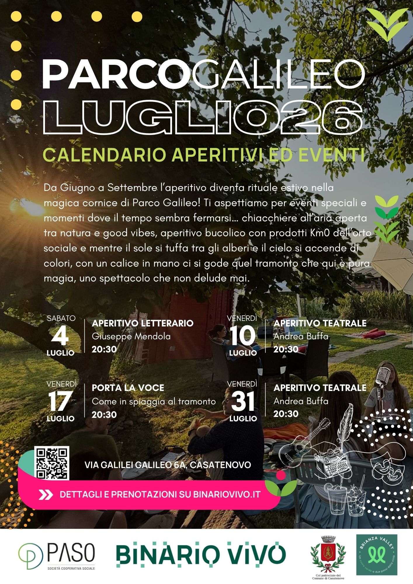 Parco Galileo Luglio 2026