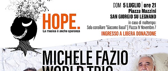 Concerto JAZZaltro: Michele Fazio World Trio, con ospite Tomohiro Yahiro