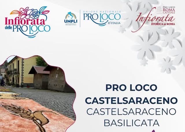 L'Associazione Pro Loco di Castelsaraceno protagonista all'Infiorata Storica di Roma con "Un ponte di pace".