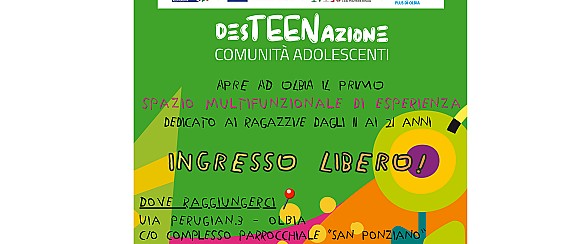 Progetto “DesTEENazione" – Desideri in Azione”: apre il nuovo Spazio gratuito dedicato ai ragazzi/e
