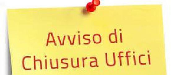 Comunicazione di chiusura ufficio