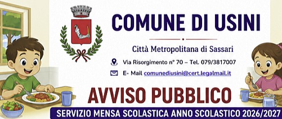 Iscrizioni servizio mensa scolastica A.S. 2026/2027