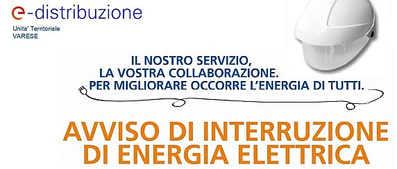 Venerdì 10 luglio 2026, dalle 14:00 alle 19:00,  interruzione energia elettrica