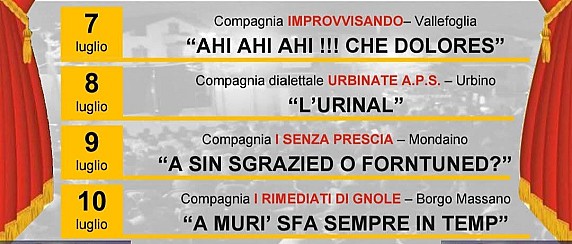 FESTIVAL DELLA COMMEDIA DIALETTALE 2026-Borgo Massano