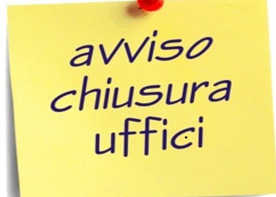 CHIUSURA UFFICIO POLIZIA LOCALE