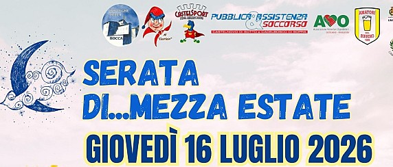 Il 16 luglio “Serata di mezza estate” a Castelnovo di Sotto con la cena di beneficenza e la cover band di Max Pezzali