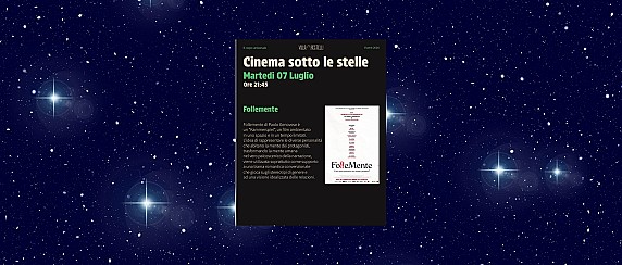 Cinema sotto le stelle 2026 - Gran finale con Follemente