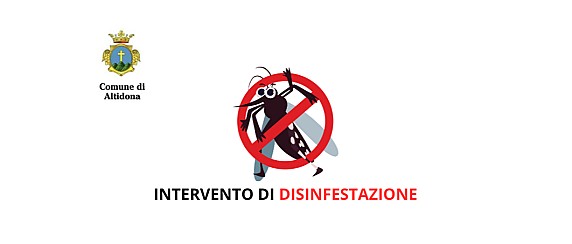 Avviso alla cittadinanza – Intervento di disinfestazione