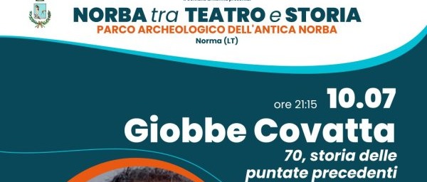 [NORMA ESTATE 2026] NORBA TRA TEATRO E STORIA - Giobbe Covatta