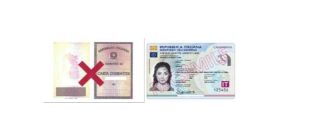 Carte d'identità cartacee