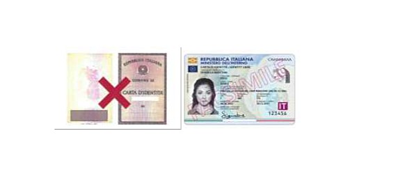Carte d'identità cartacee