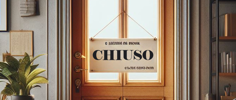 Avviso di chiusura dell'ufficio tecnico
