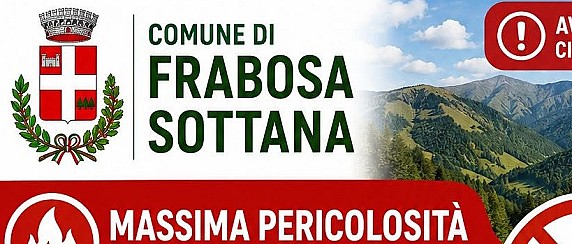 Stato di massima pericolosità per incendi boschivi dall'8 luglio 2026