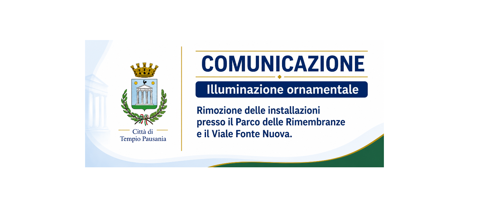 Illuminazione ornamentale - Comunicato