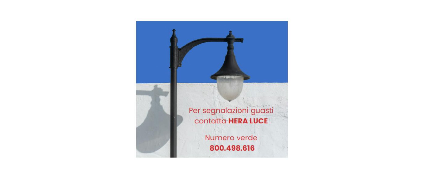 SEGNALAZIONI LAMPIONE SPENTO