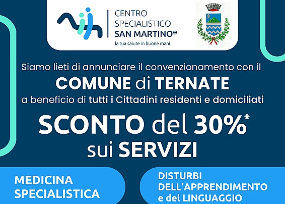 Convenzione fra il Comune di Ternate ed il Centro Specialistico San Martino di Vergiate