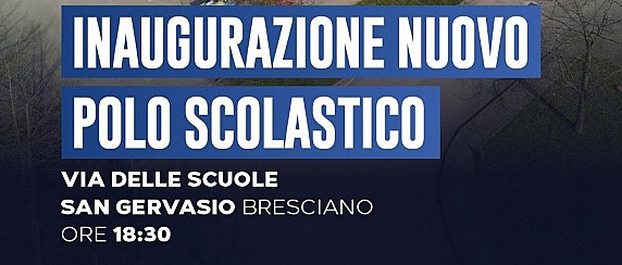Inaugurazione nuovo polo scolastico