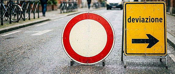 Interruzione della viabilità lungo la provinciale 2 a Cremosano