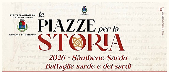 Terzo appuntamento della VII edizione del festival culturale Identitario “Le piazze per la storia 2026 -𝐒à𝐦𝐛𝐞𝐧𝐞 𝐒𝐚𝐫𝐝𝐮: 𝐁𝐚𝐭𝐭𝐚𝐠𝐥𝐢𝐞 𝐒𝐚𝐫𝐝𝐞 𝐞 𝐝𝐞𝐢 𝐒𝐚𝐫𝐝𝐢