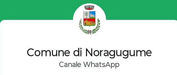 Nuovo Canale WhatsApp del Comune di Noragugume