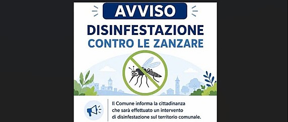 Intervento disinfestazione contro zanzare