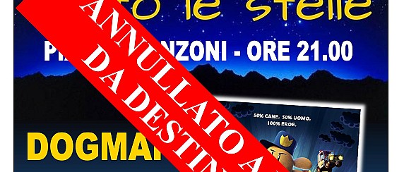 ANNULLAMENTO EVENTO CINEMA SOTTO LE STELLE DEL 19/07/2026