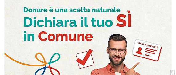 Informazione sulla donazione di organi e tessuti al momento del rilascio della C.I.E.