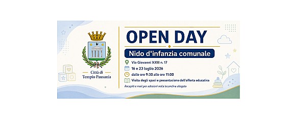 Open Day al Nido d’infanzia comunale di Tempio Pausania