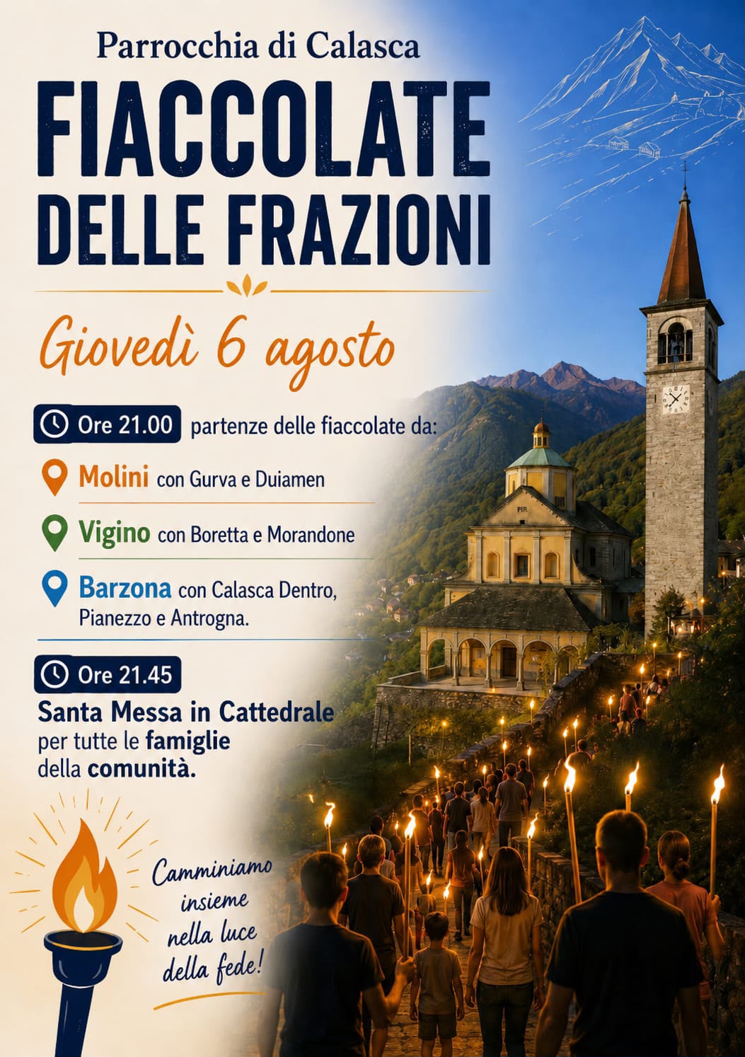 Fiaccolata frazioni 