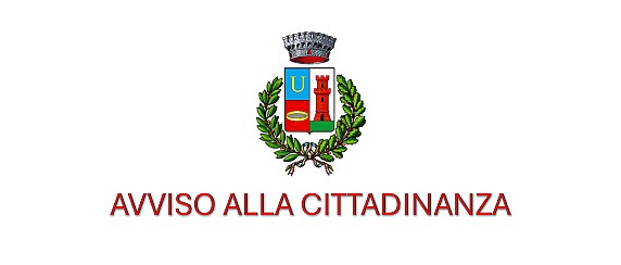 Avviso alla cittadinanza