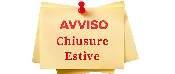 Avviso chiusure estive  Uffici Comunali, Biblioteca e Sportelli del Cittadino, Sportello Tarip e raccolta rifiuti