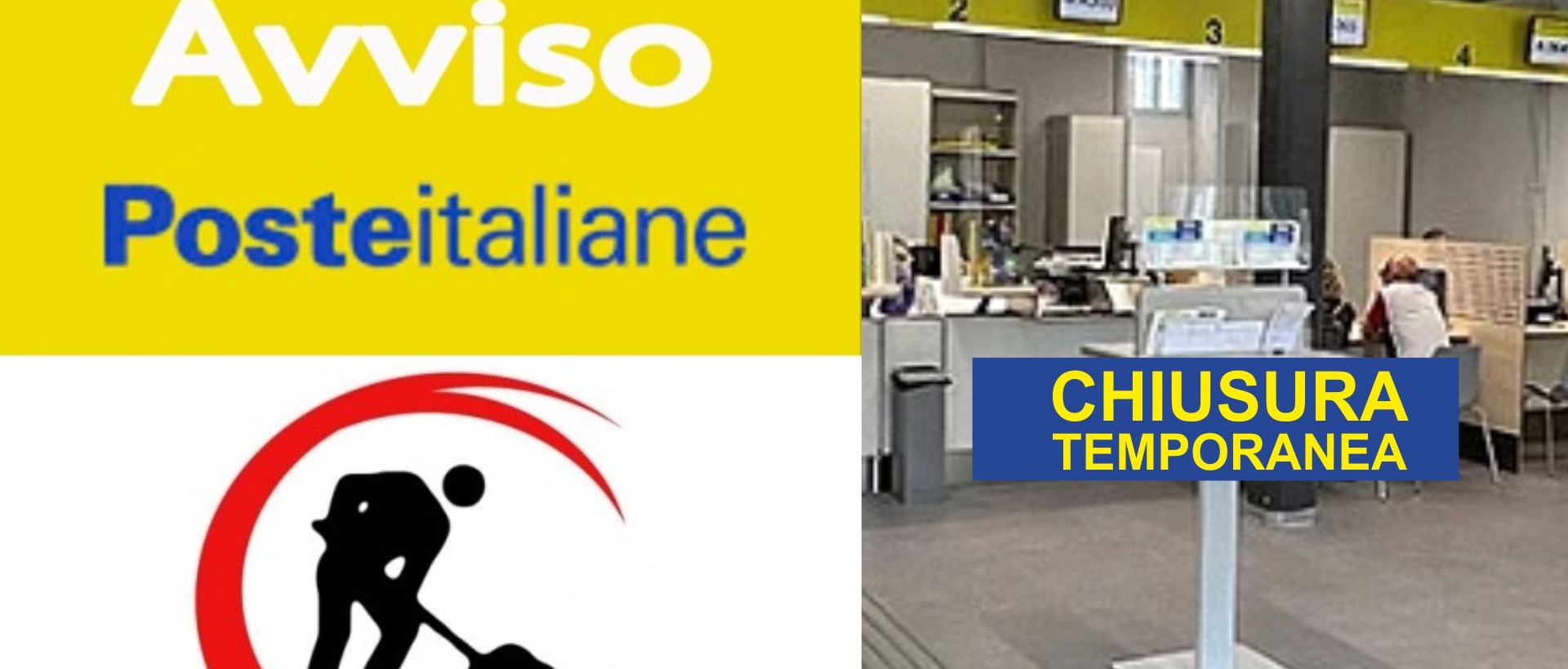 AVVISO CHIUSURA TEMPORANEA UFFICIO POSTALE
