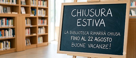 Chiusura estiva della biblioteca